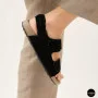 Жіночі замшеві босоніжки Allsy 207290 Lonza NY 207291 Floral Black 6229 на липучках