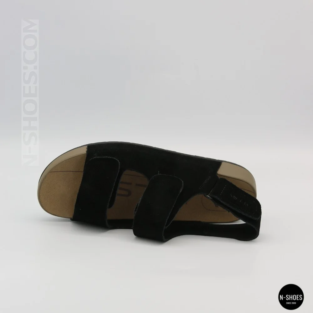 Жіночі замшеві босоніжки Allsy 207290 Lonza NY 207291 Floral Black 6229 на липучках