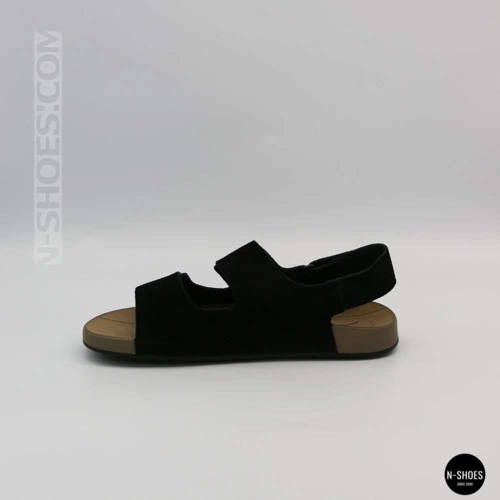 Жіночі замшеві босоніжки Allsy 207290 Lonza NY 207291 Floral Black 6229 на липучках