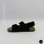 Жіночі замшеві босоніжки Allsy 207290 Lonza NY 207291 Floral Black 6229 на липучках