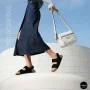 Жіночі замшеві босоніжки Allsy 207290 Lonza NY 207291 Floral Black 6229 на липучках