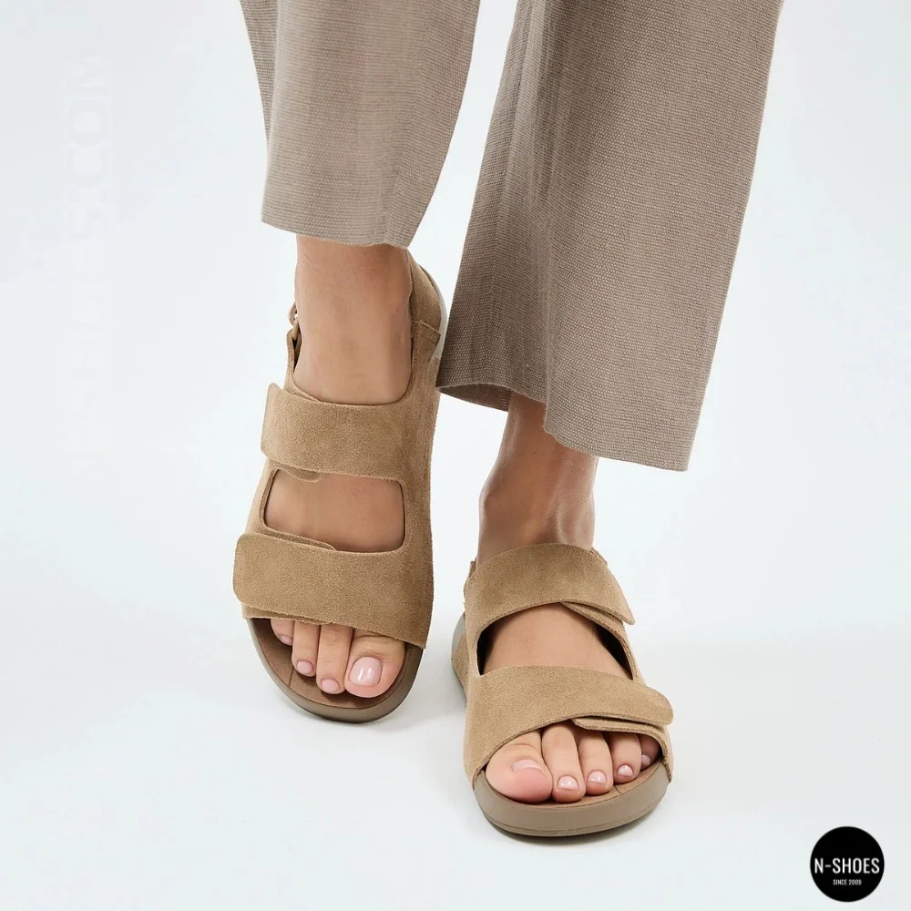 Бежеві замшеві босоніжки Allsy 207288 Lonza NY 207289 Floral Beige 6230 - ваш літній комфорт