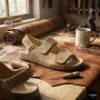 Бежеві замшеві босоніжки Allsy 207288 Lonza NY 207289 Floral Beige 6230 - ваш літній комфорт