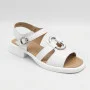 Білі жіночі босоніжки з натуральної шкіри Allsy 2100678 8004-1 white 6236