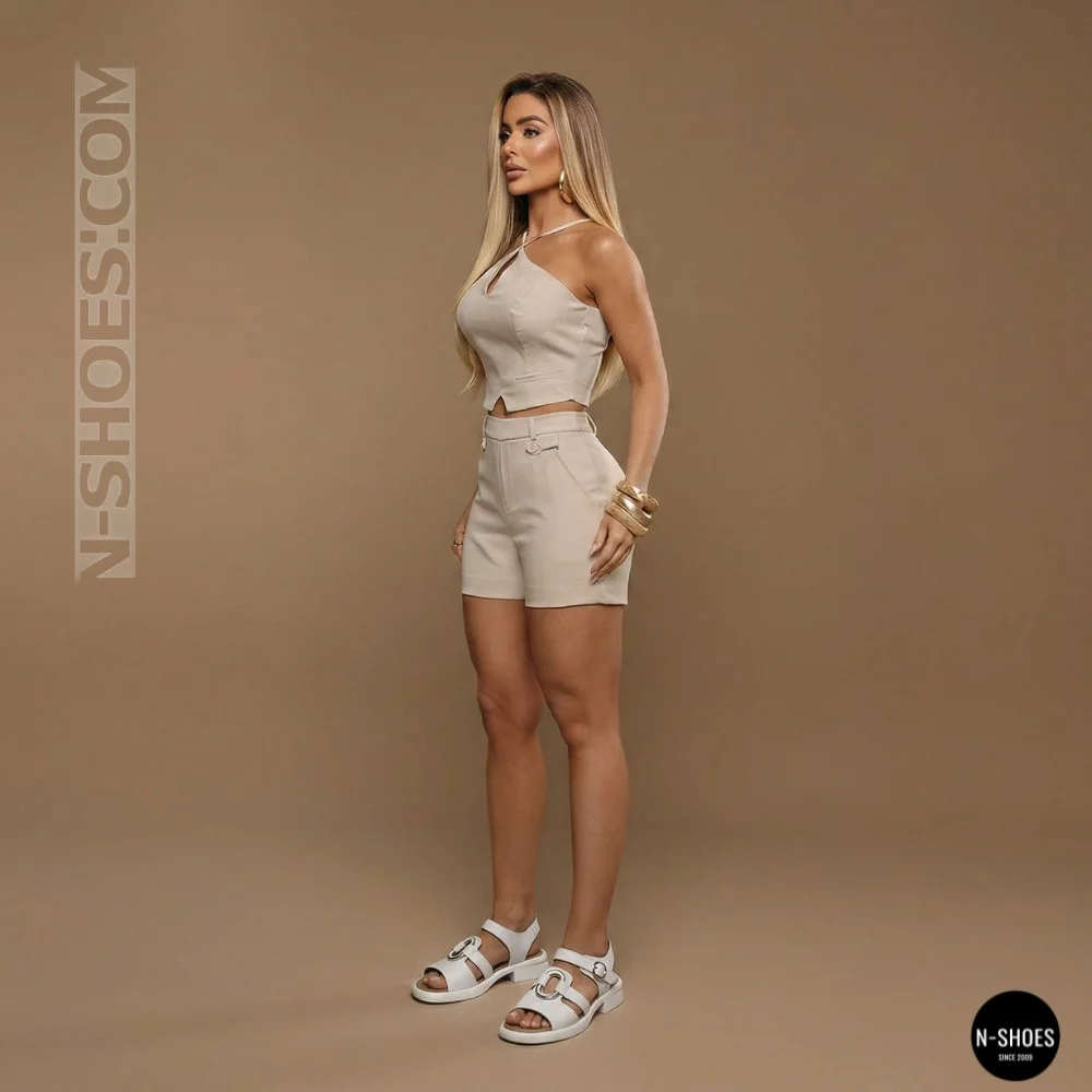 Білі жіночі босоніжки з натуральної шкіри Allsy 2100678 8004-1 white 6236