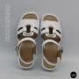 Білі жіночі босоніжки з натуральної шкіри Allsy 2100678 8004-1 white 6236