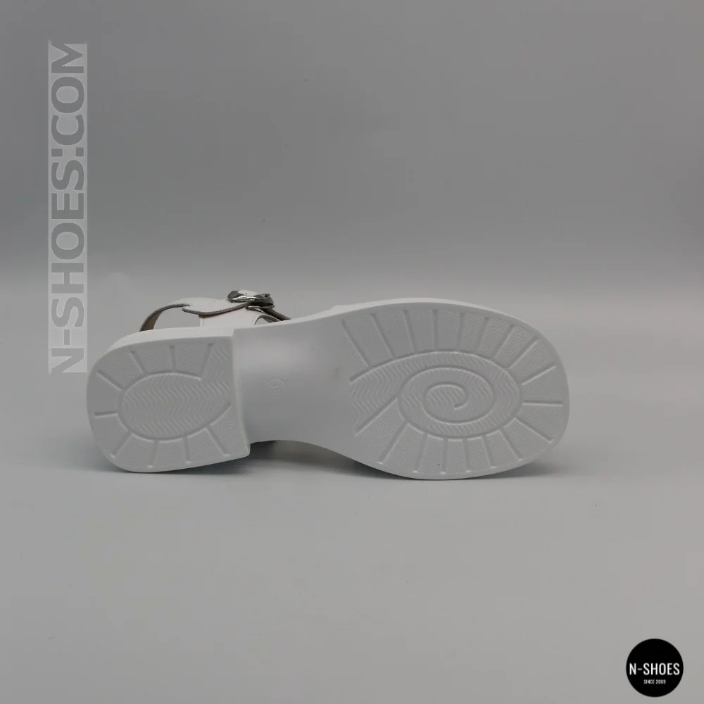 Білі жіночі босоніжки з натуральної шкіри Allsy 2100678 8004-1 white 6236