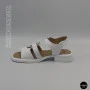 Білі жіночі босоніжки з натуральної шкіри Allsy 2100678 8004-1 white 6236