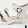 Білі жіночі босоніжки з натуральної шкіри Allsy 2100678 8004-1 white 6236