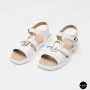 Білі жіночі босоніжки з натуральної шкіри Allsy 2100678 8004-1 white 6236