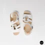 Білі жіночі босоніжки з натуральної шкіри Allsy 2100678 8004-1 white 6236
