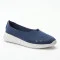 Женские синие комфортные слипоны Grunberg 157219-01-04 Navy 6237