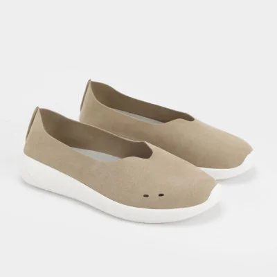 Women's beige comfortable slip-ons Grunberg 157219-01-03 Beige 6238