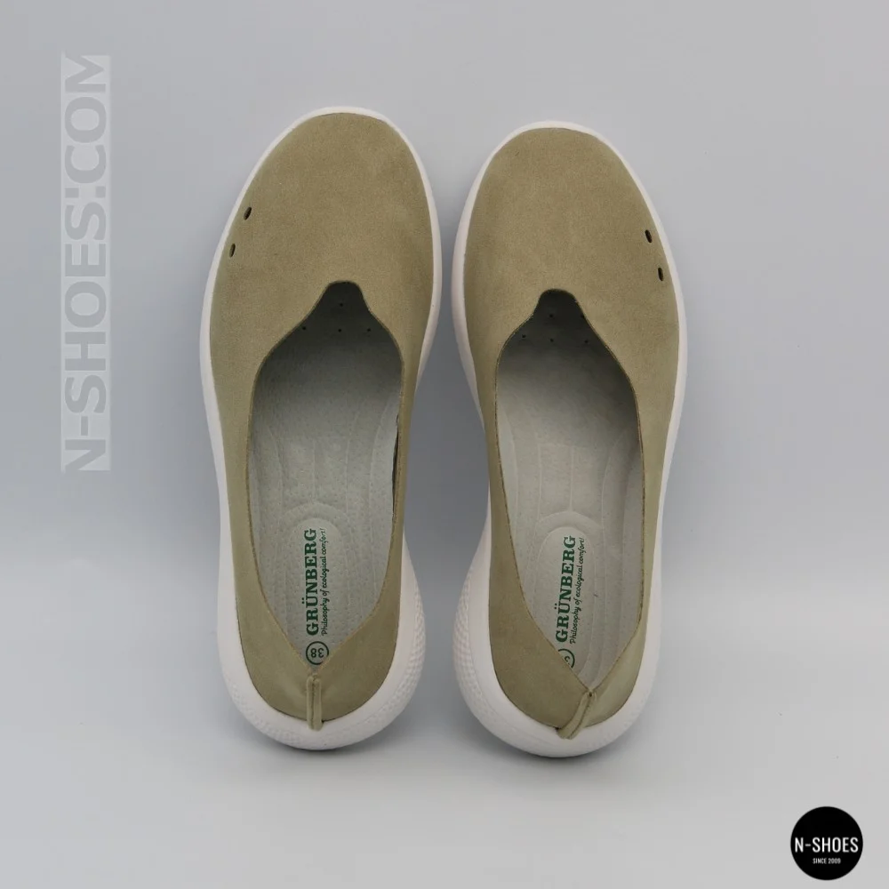 Comfortable Women's Slip-Ons Grunberg 157219-01-03 Beige 6238