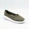 Women's gray comfortable slip-ons Grunberg 157219-01-09 olive 6239