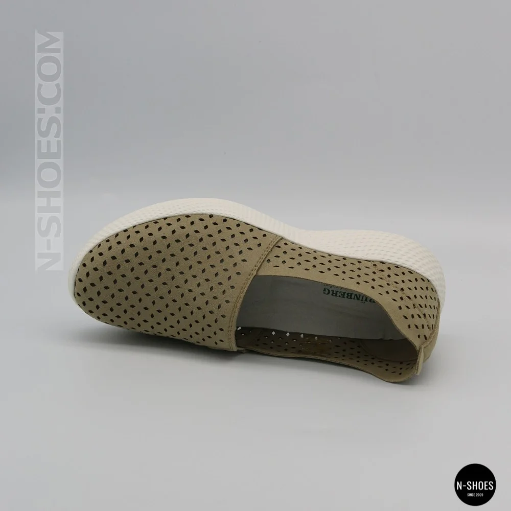 Comfortable Women's Slip-Ons Grunberg 157558-10-03 Beige