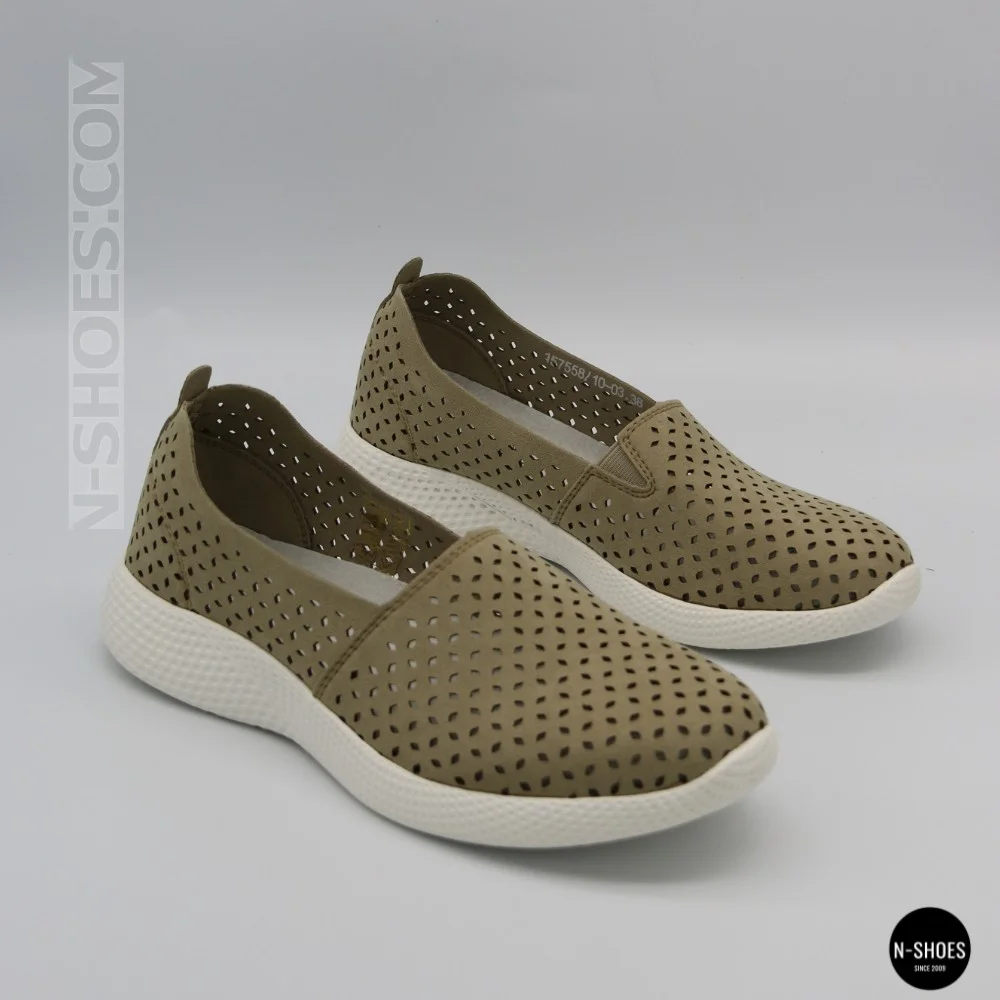 Comfortable Women's Slip-Ons Grunberg 157558-10-03 Beige