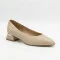Жіночі бежеві туфлі човники на стійкому підборі Anna Lucci 208562 jq37-1d beige 6241