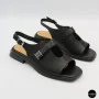 Чорні шкіряні босоніжки ALLSY 211039 Lonza 212442 Ramsi Black 6247
