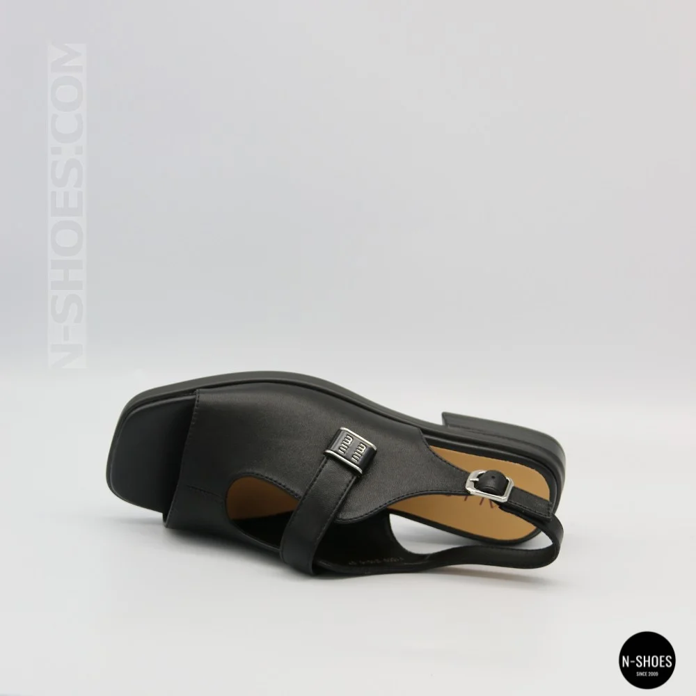 Чорні шкіряні босоніжки ALLSY 211039 Lonza 212442 Ramsi Black 6247