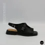 Чорні шкіряні босоніжки ALLSY 211039 Lonza 212442 Ramsi Black 6247