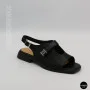 Чорні шкіряні босоніжки ALLSY 211039 Lonza 212442 Ramsi Black 6247