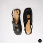 Чорні шкіряні босоніжки ALLSY 211039 Lonza 212442 Ramsi Black 6247
