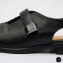 Чорні шкіряні босоніжки ALLSY 211039 Lonza 212442 Ramsi Black 6247
