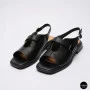 Чорні шкіряні босоніжки ALLSY 211039 Lonza 212442 Ramsi Black 6247