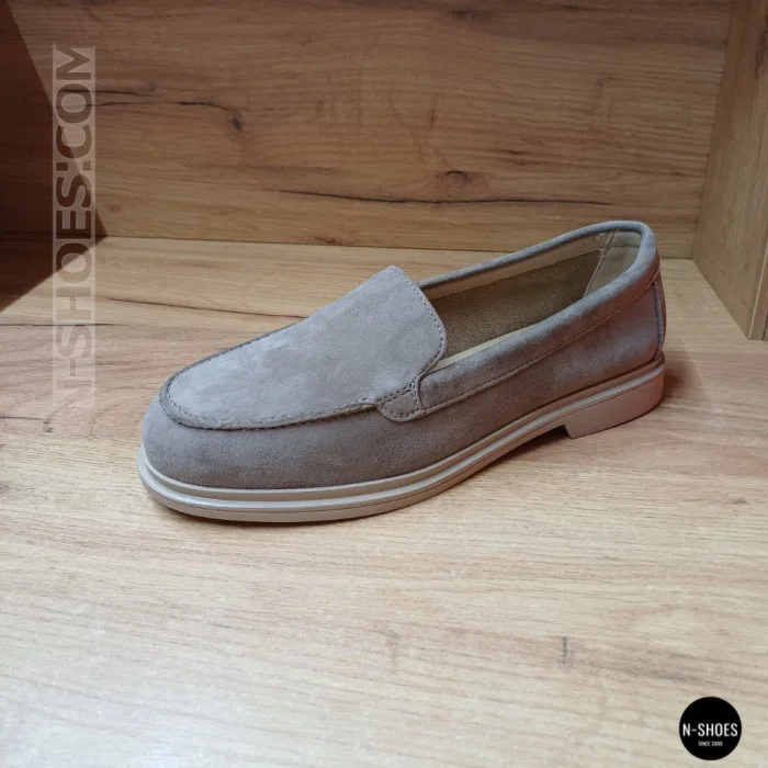 Жіночі бежеві замшеві лофери Anna Lucci 207778 DXL1157-9E BEIGE Lonza 207779 6256 в стилі Loro