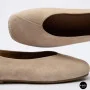 Жіночі бежеві балетки з натуральної замші Allsy 209237 Lonza 212419 Mavis Beige 6257