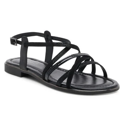 Women's universal black sandals Lasocki WYL4137-1Z 6261 made of genuine leather from the Polish brand Women's universal black sandals Lasocki WYL4137-1Z 6261 made of genuine leather from the Polish brand