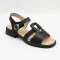 Жіночі чорні шкіряні босоніжки Allsy 2100670 8004-3 black 6262