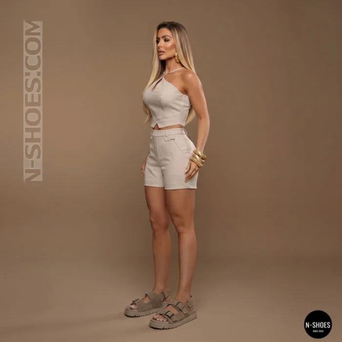 Спортивні бежеві босоніжки Allsy 209749 22023k33-1 khaki 6267