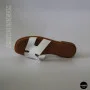 Белые кожаные шлепанцы HERMES Oran 212827 Lonza 212609 94404304-1 l 6270 в стиле тихой роскоши