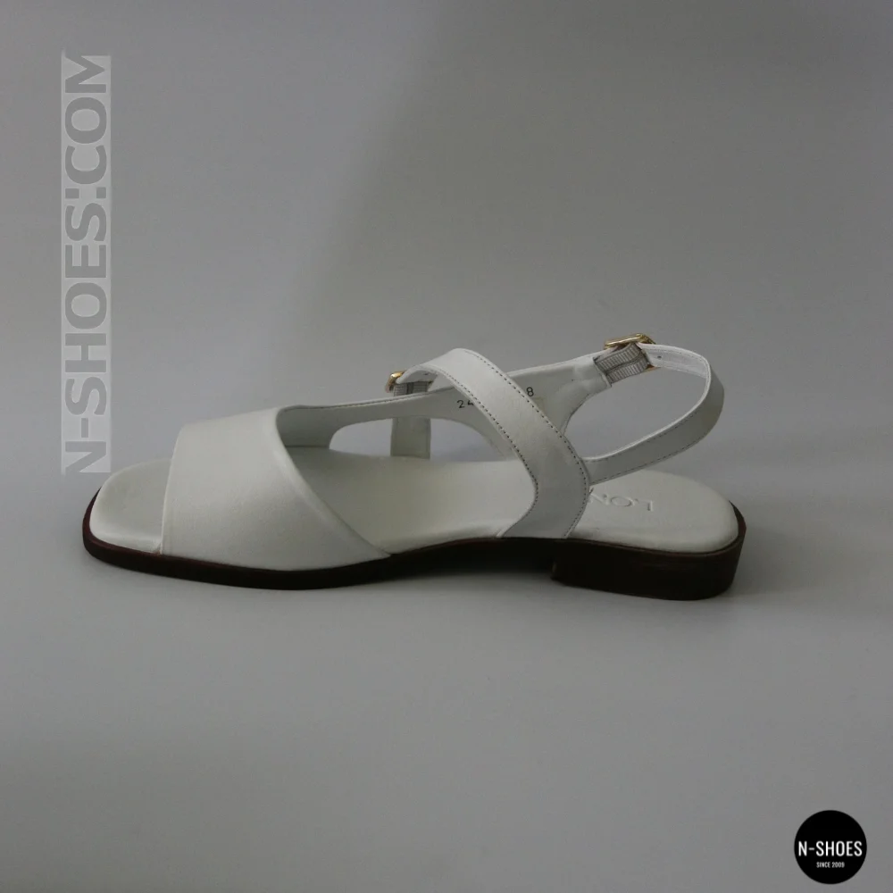 Кожаные женские босоножки Lonza New York 213954 24052 White 6271