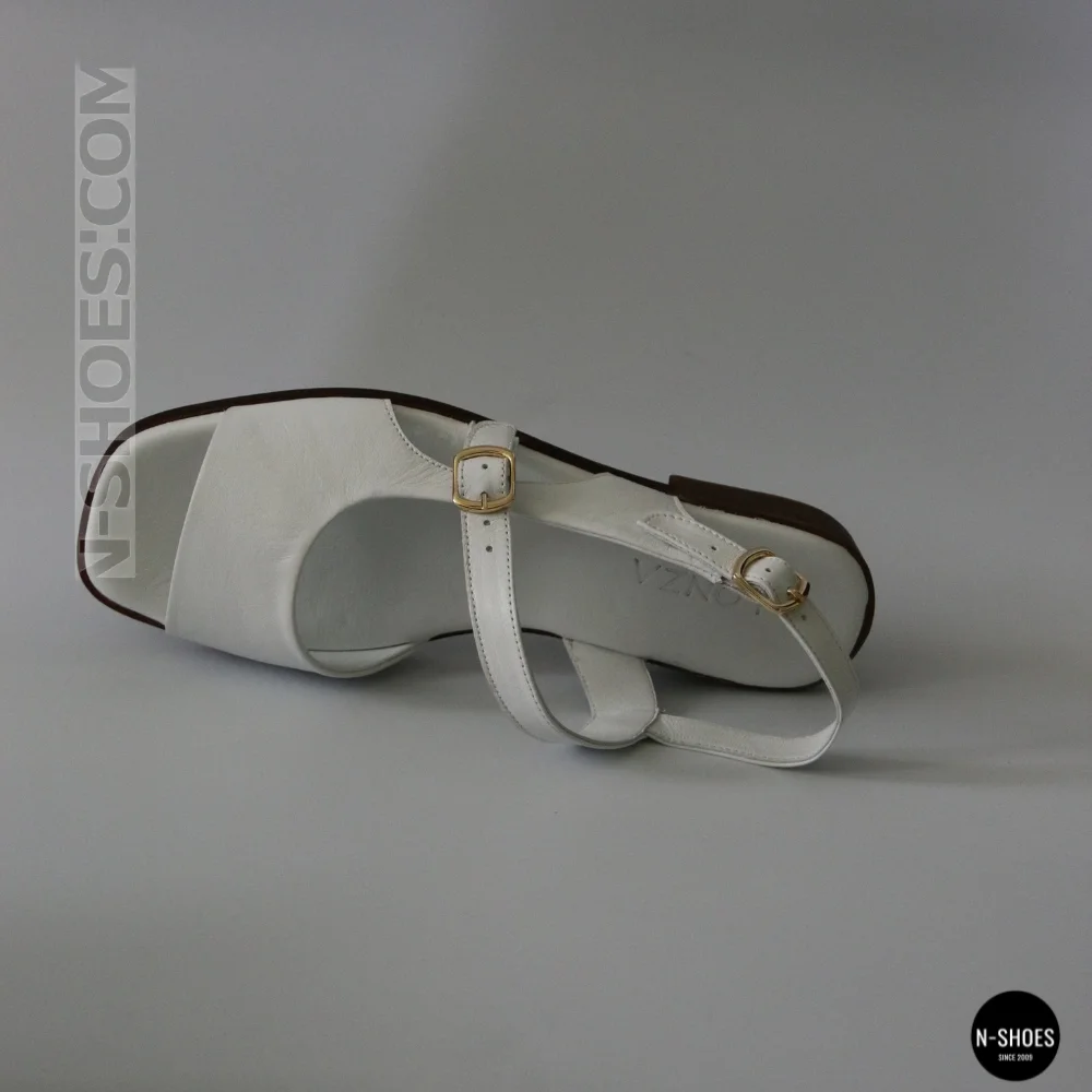 Кожаные женские босоножки Lonza New York 213954 24052 White 6271