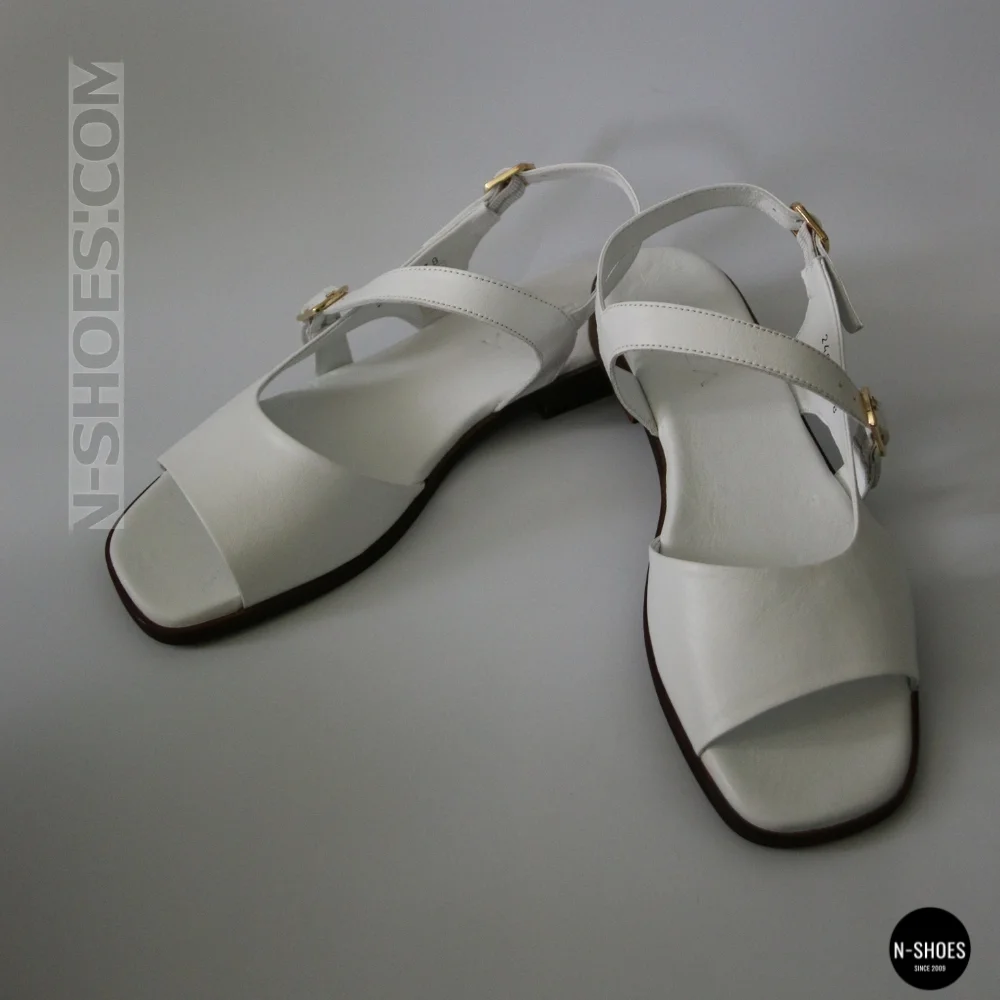 Кожаные женские босоножки Lonza New York 213954 24052 White 6271