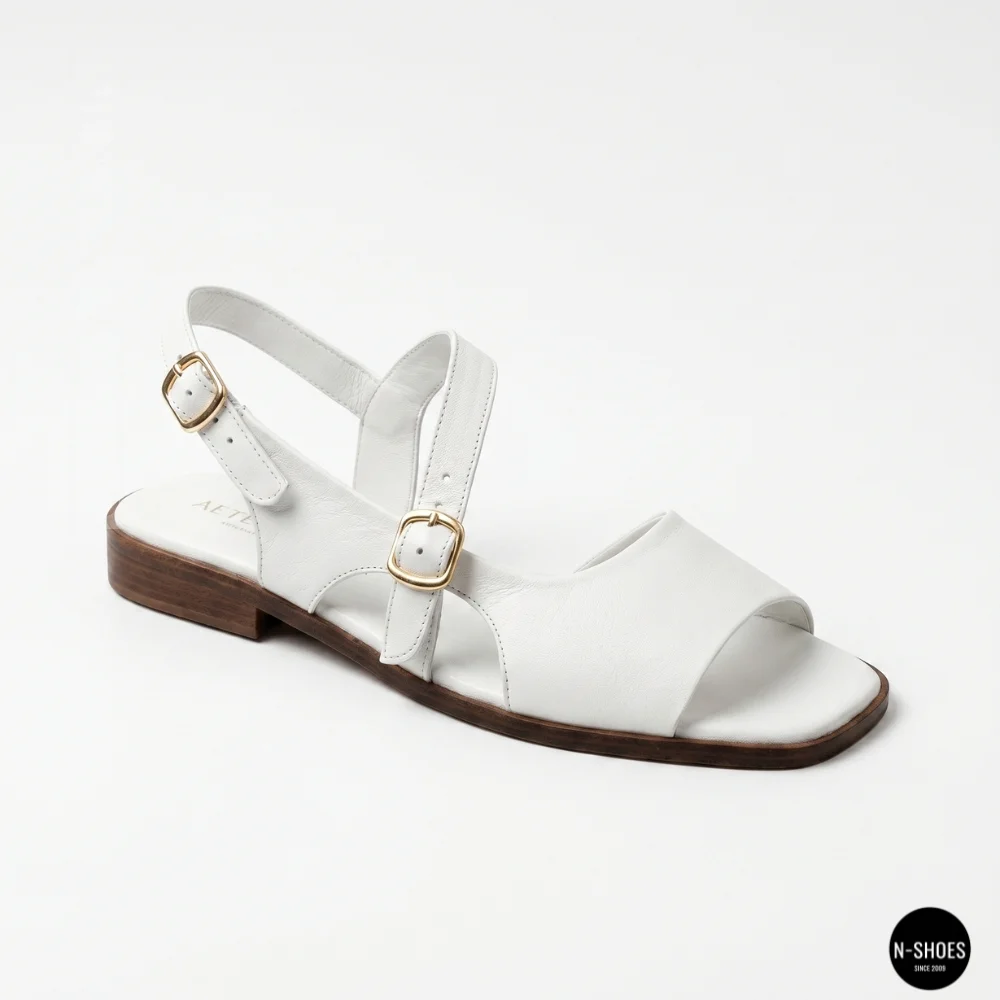 Кожаные женские босоножки Lonza New York 213954 24052 White 6271