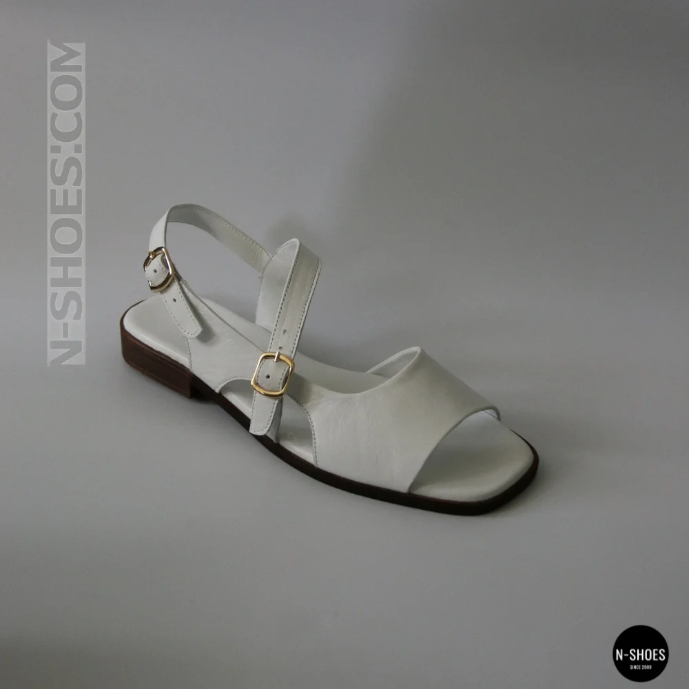 Кожаные женские босоножки Lonza New York 213954 24052 White 6271