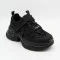 Жіночі трендові кросівки Allsy 216188 25Z28D005-2 Lonza 217901 6290 BLACK чорні з натуральної шкіри в стилі Balenciaga Triple S