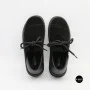 Чорні анатомічні туфлі Allsy 216245 XJ2026-149-1 Lonza 219988 6292 BLACK SUEDE з натуральної замші