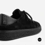 Чорні анатомічні туфлі Allsy 216245 XJ2026-149-1 Lonza 219988 6292 BLACK SUEDE з натуральної замші