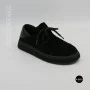Чорні анатомічні туфлі Allsy 216245 XJ2026-149-1 Lonza 219988 6292 BLACK SUEDE з натуральної замші
