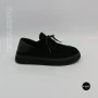 Чорні анатомічні туфлі Allsy 216245 XJ2026-149-1 Lonza 219988 6292 BLACK SUEDE з натуральної замші