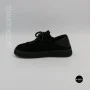 Чорні анатомічні туфлі Allsy 216245 XJ2026-149-1 Lonza 219988 6292 BLACK SUEDE з натуральної замші