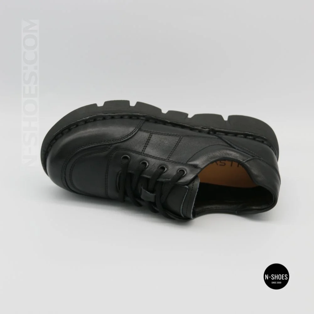Жіночі шкіряні туфлі на платформі Allsy 220131 86722-21 Lonza 220132 6294 BLACK KOGA