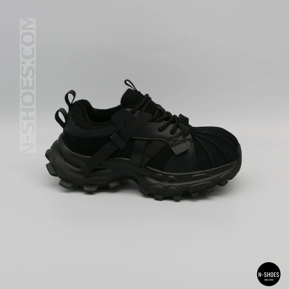 Трендові чорні кросівки Allsy 216188 218513 Lonza 219947 6299 BLACK в стилі Balenciaga