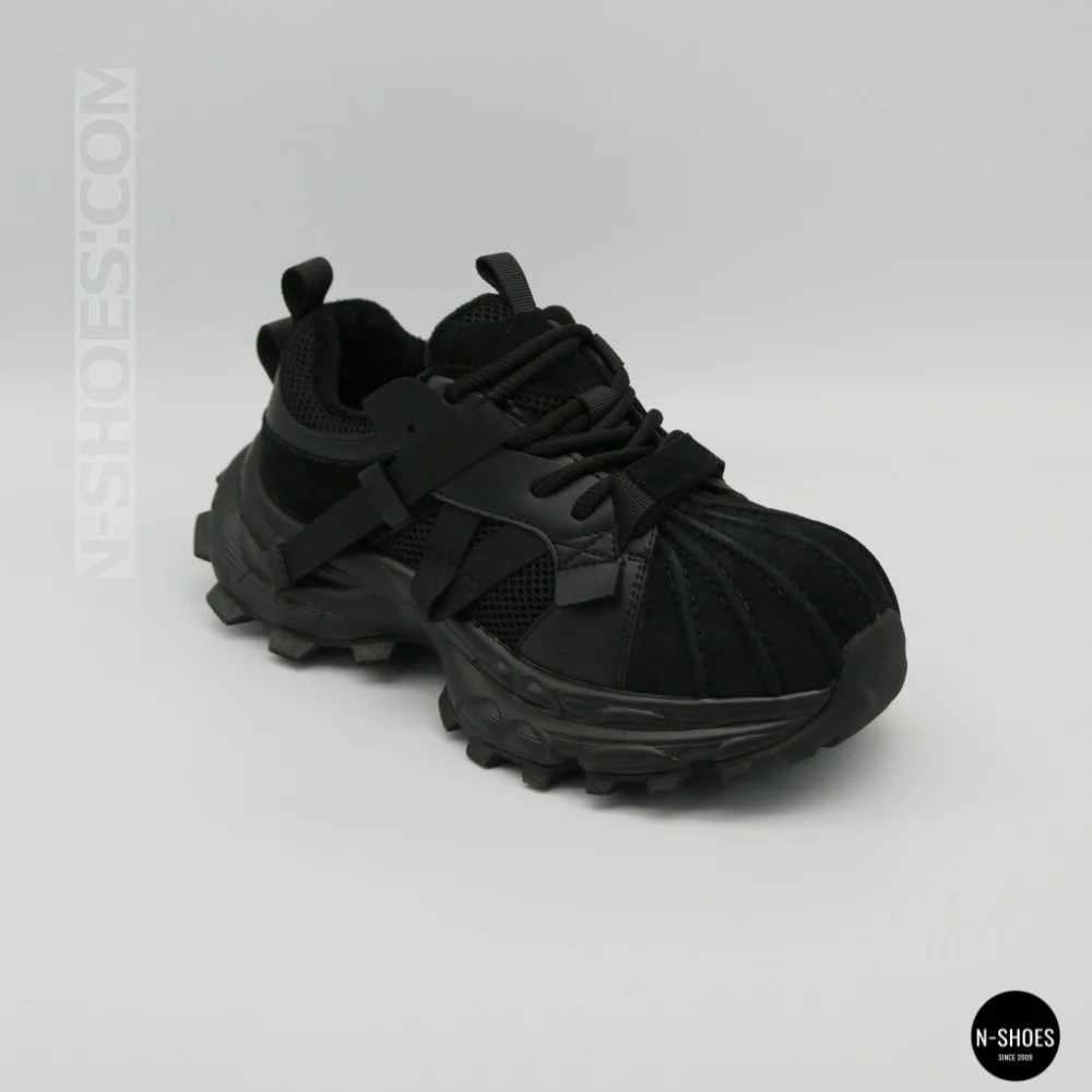 Трендові чорні кросівки Allsy 216188 218513 Lonza 219947 6299 BLACK в стилі Balenciaga