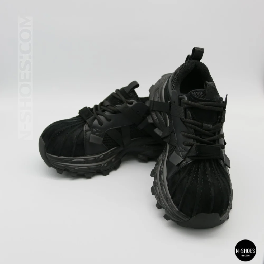 Трендові чорні кросівки Allsy 216188 218513 Lonza 219947 6299 BLACK в стилі Balenciaga